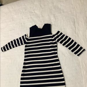 Blue and white striped dress by Trina  NWOT
